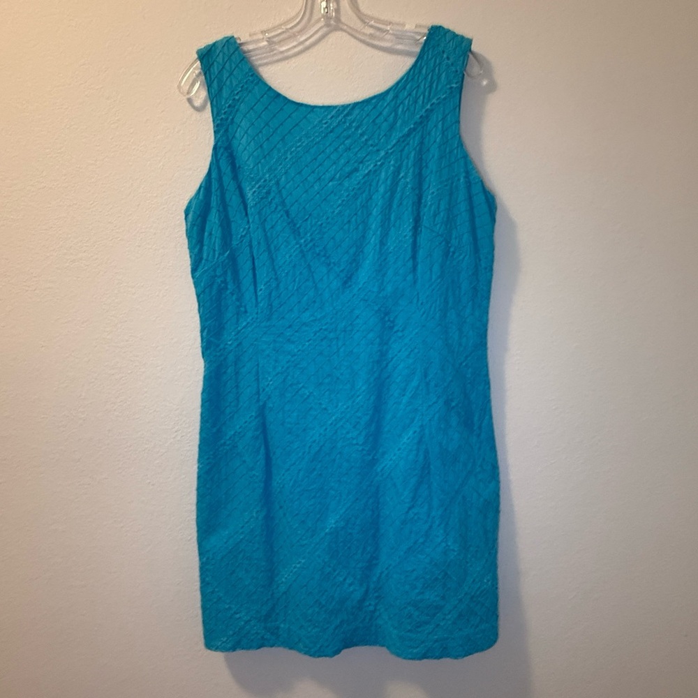 Lilly Pulitzer Turquoise Cotton Sheath Dress